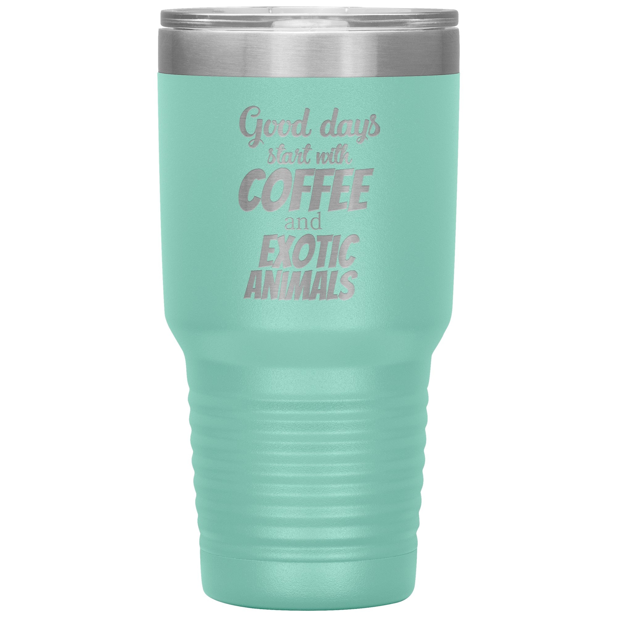 Coffee and Exotic Animals 30oz Vacuum Insulated Tumbler Stainless Steel