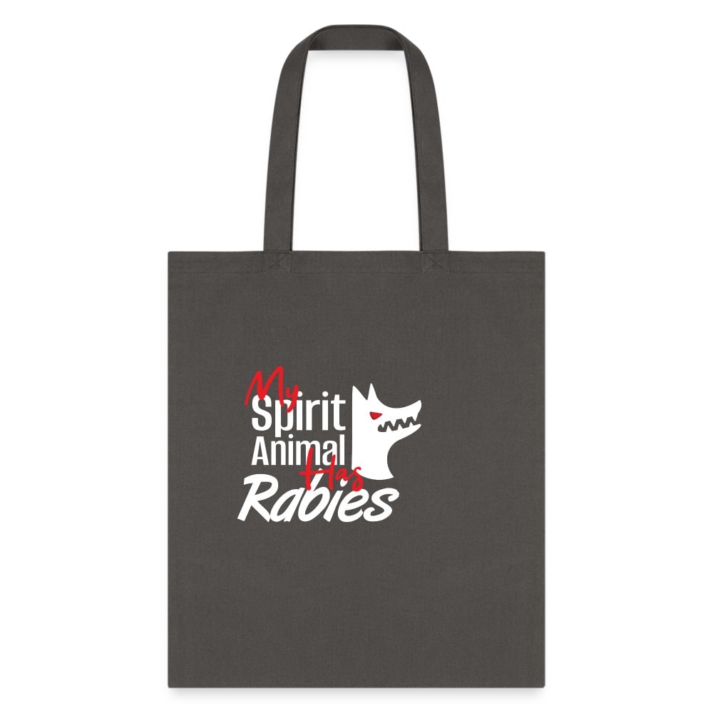 My Spirit Animal Has Rabies Cotton Tote Bag - Veterinary Medicine Design