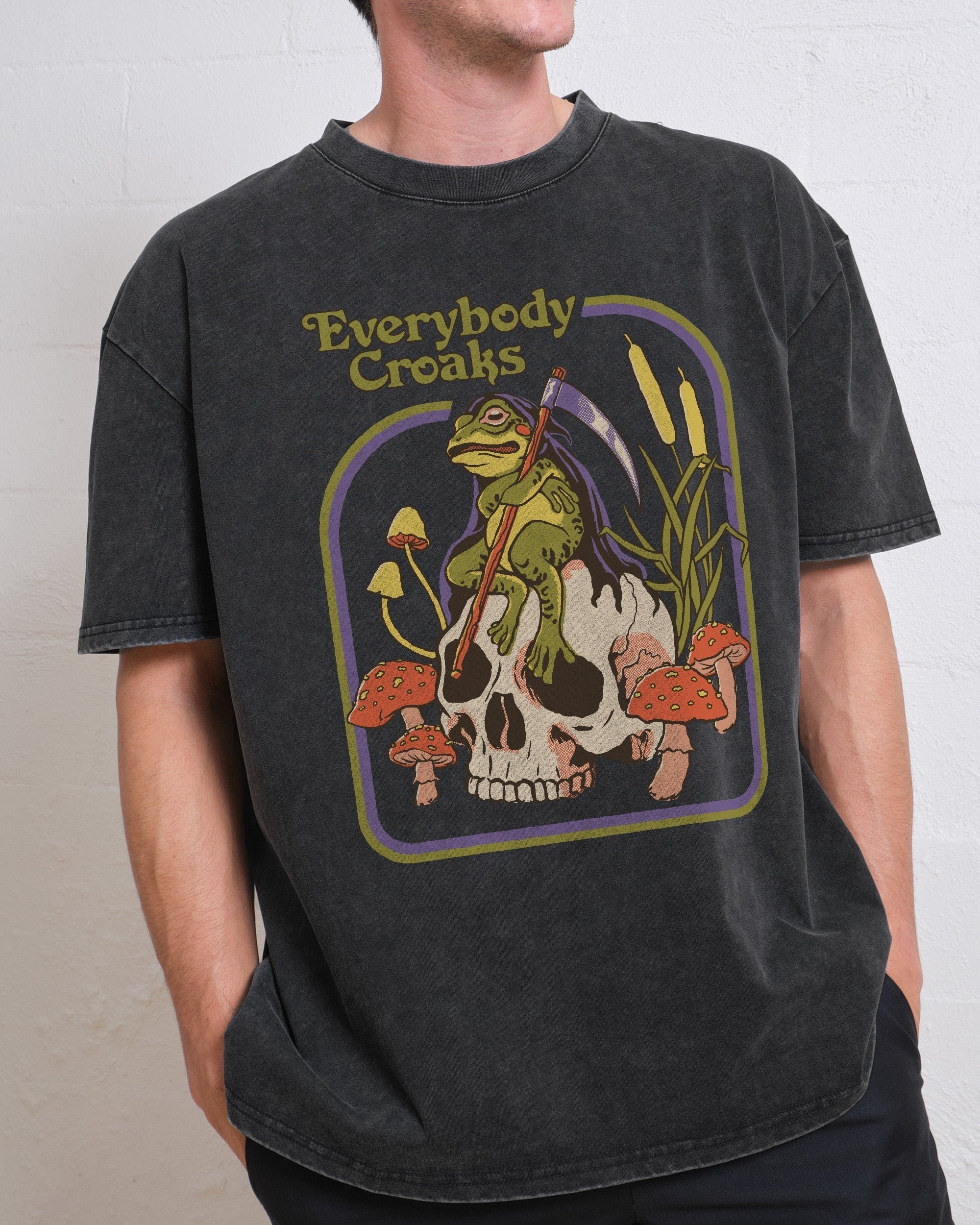 Everybody Croaks Oversized Graphic Tee - Unisex 100% Combed Cotton 275gsm Steven Rhodes