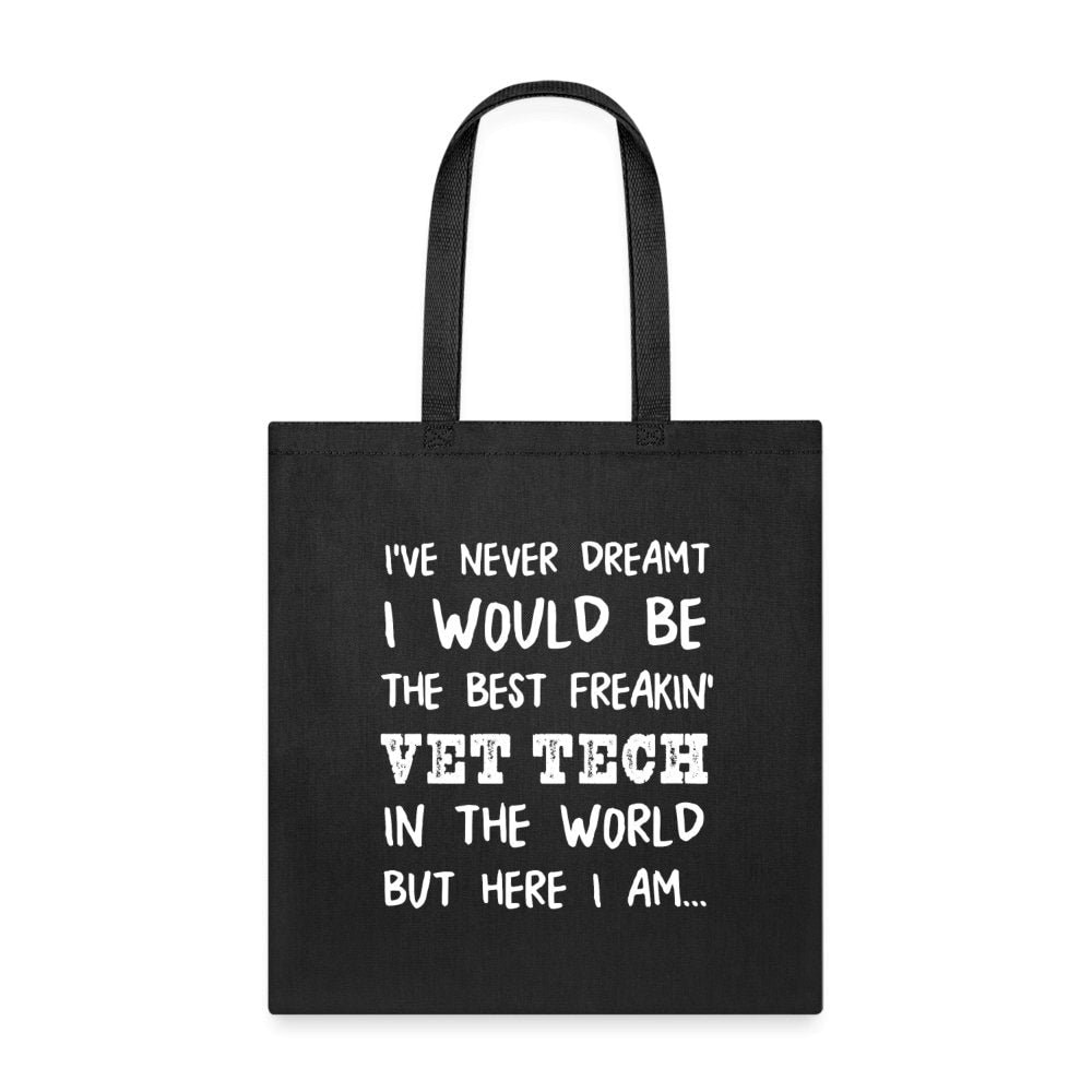 Vet Tech Cotton Tote Bag - Freakin' Vet Tech Design, Durable Canvas