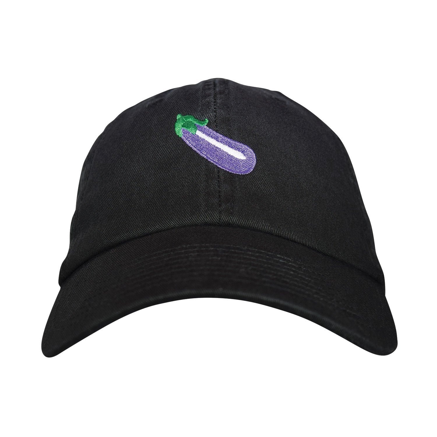 Eggplant Dad Hat - Embroidered Unstructured Cotton Twill Adjustable Low-Profile