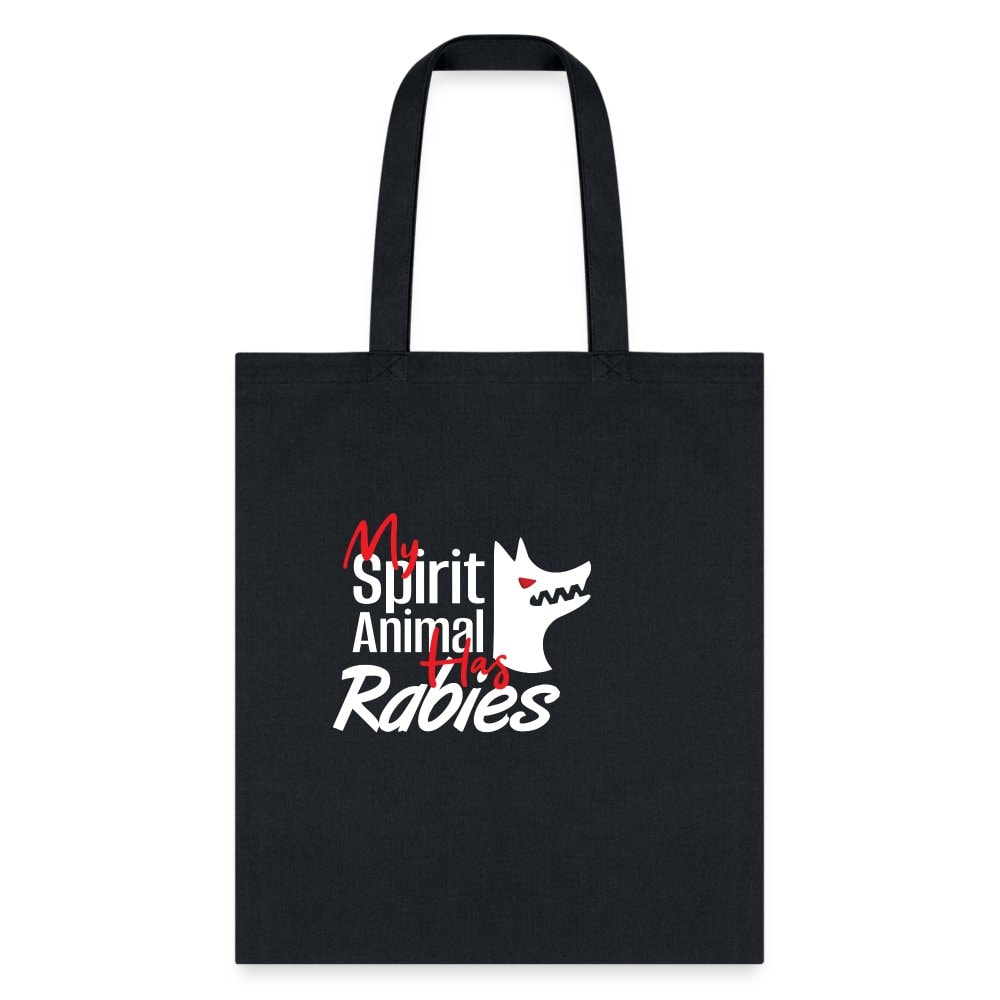 My Spirit Animal Has Rabies Cotton Tote Bag - Veterinary Medicine Design
