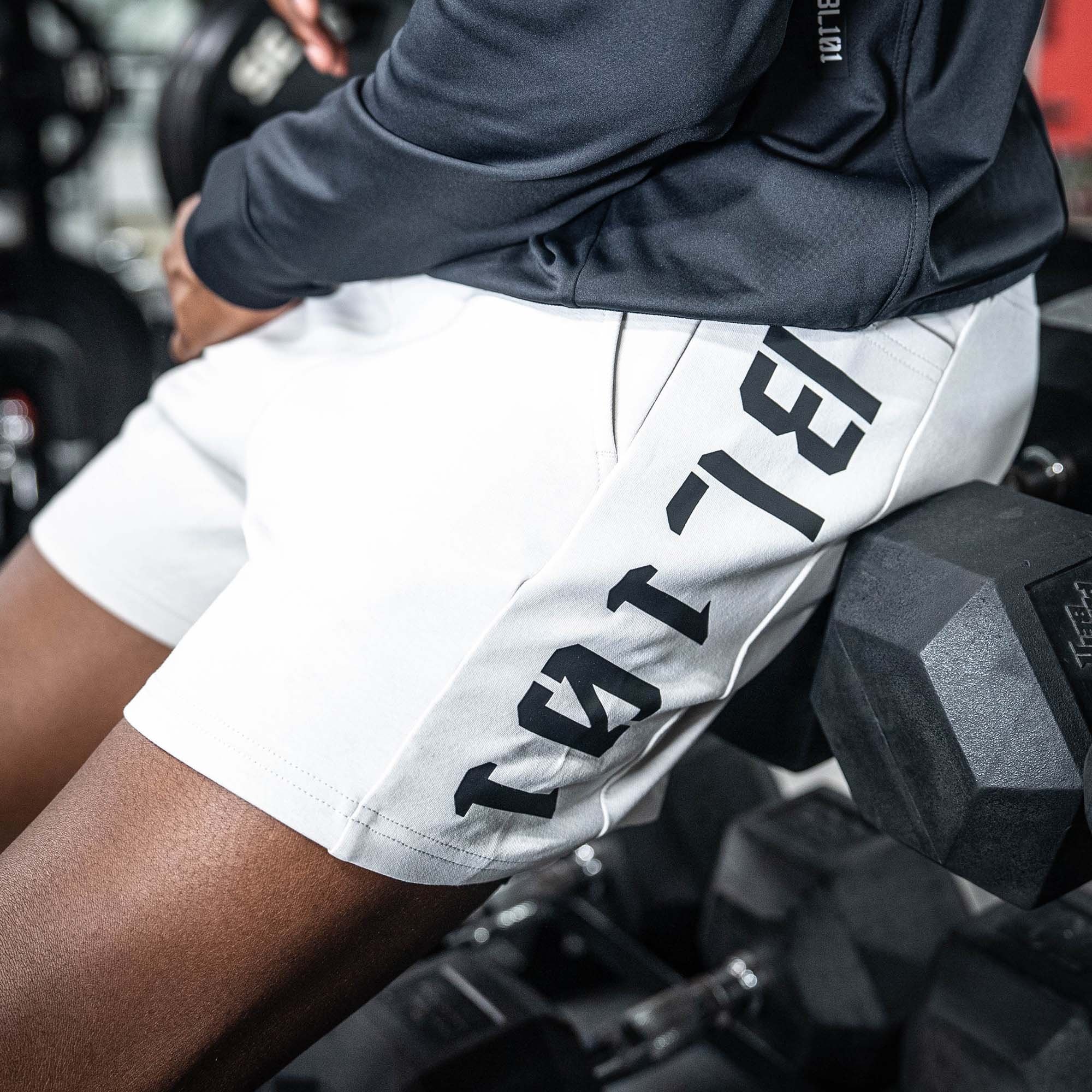 Diamond Relaxed Fit Youth Sweatshorts Light Gray/Black