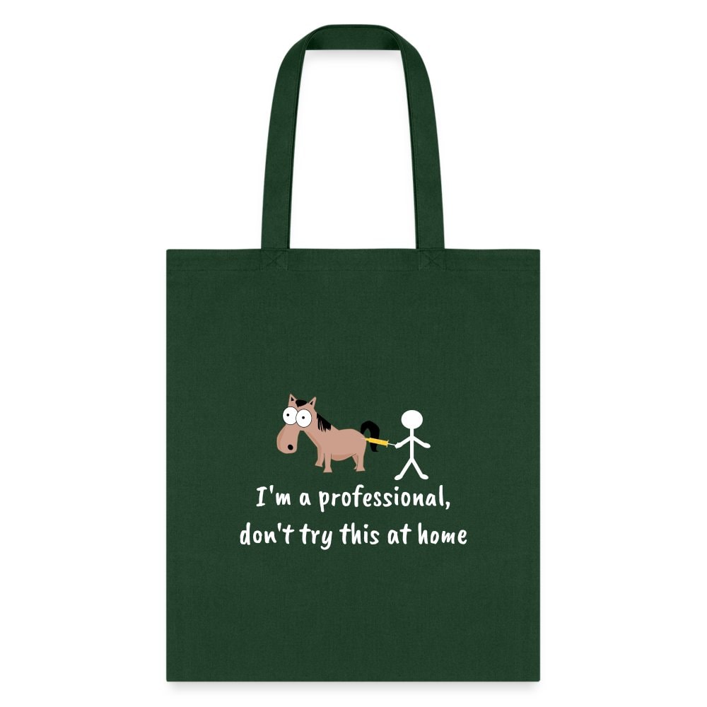Don't Try This at Home Funny Graphic Tote Bag - Durable Canvas Unisex