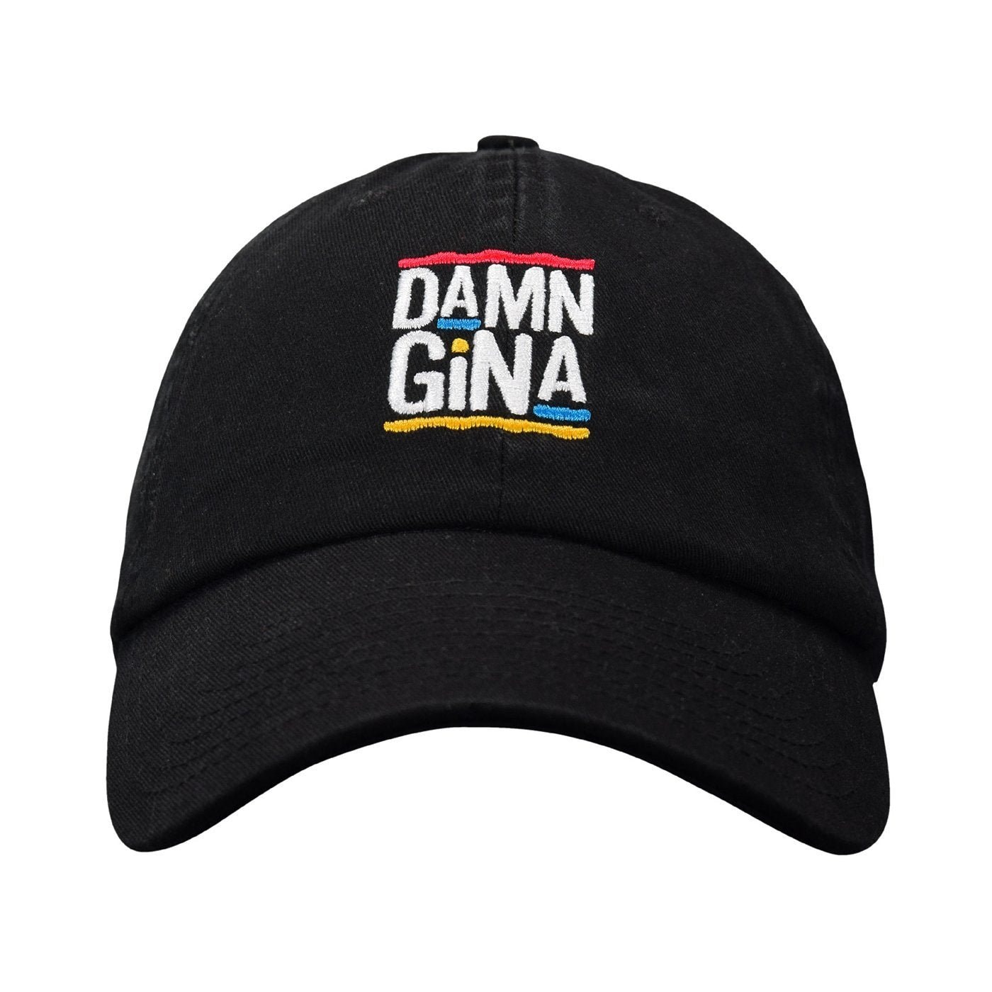 Damn Gina Dad Hat - USA Made Embroidered Unstructured Cotton Twill American Flag
