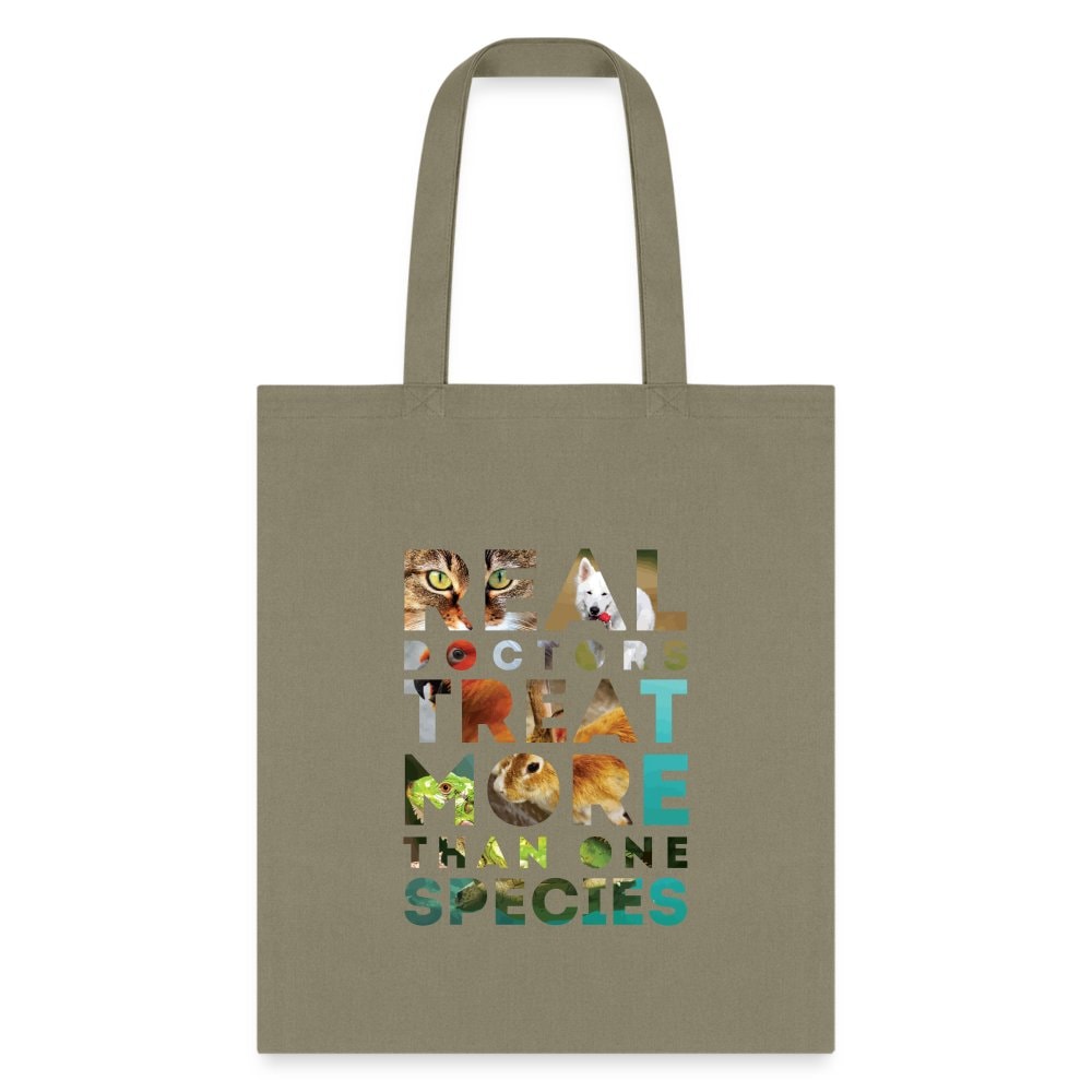 Veterinarian Real Doctors Treat More Than One Species Cotton Tote Bag