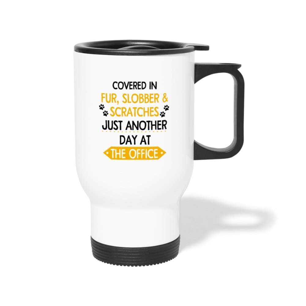 Veterinary Fur Slobber Scratches 14oz Stainless Steel Travel Mug