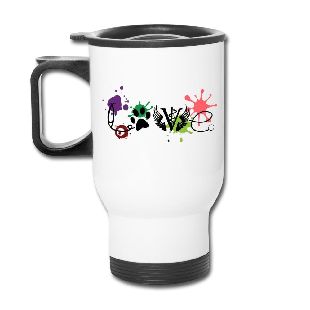 LOVE Veterinary Medicine 14oz Stainless Steel Travel Mug